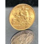 Gold Half Sovereign dated 1913