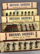 Vintage Toys W Britains three boxed sets Britains Soldiers Regiments of all Nations No. 1901, the