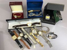 Collection of Watches to include a vintage boxed Seiko digital and a boxed Rotary