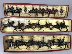 Vintage Toys W Britains Regiments of all Nations. Three sets of mounted horseback regiments (21