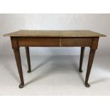 Large console / occasional table on cabriole legs, approx 112cm x 55cm x 76cm tall