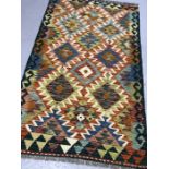 Chobi Kilim rug, approx 158cm x 97cm