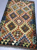 Chobi Kilim rug, approx 158cm x 97cm