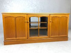 Mid Century Stag sideboard / entertainment cupboard, approx 147cm x 46cm x 67cm tall