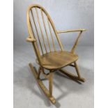 Ercol Blonde elm and beech Quaker rocking chair