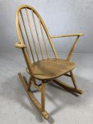 Ercol Blonde elm and beech Quaker rocking chair