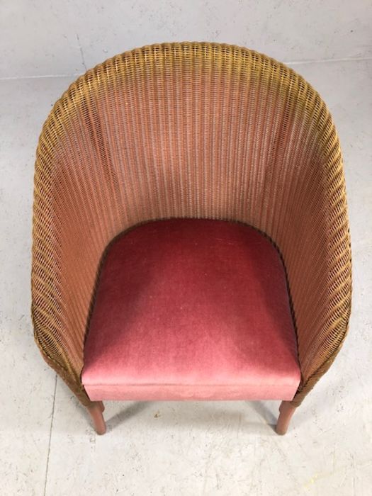 Pink Lloyd Loom chair - Image 2 of 6