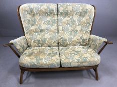 Ercol stick back two seater armchair