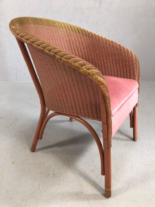 Pink Lloyd Loom chair - Image 4 of 6