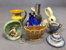 Collection of ceramics to include Royal Doulton, Sylvac, Dresden etc (10)