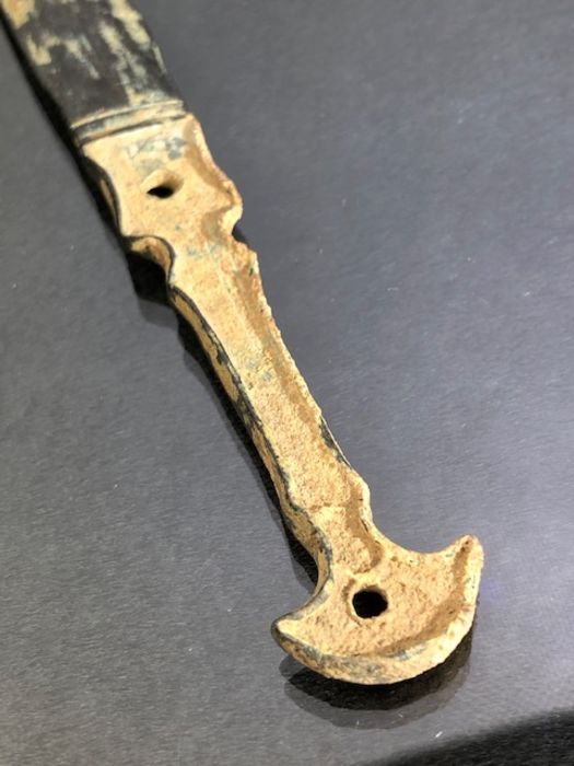 Miniature bronze dagger, possibly Luristan, approx 21cm in length - Image 3 of 8