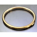 9ct Gold band fully hallmarked for maker JWC approx 7.5cm in diameter and 22.6g