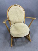Ercol rocking chair with seat pads
