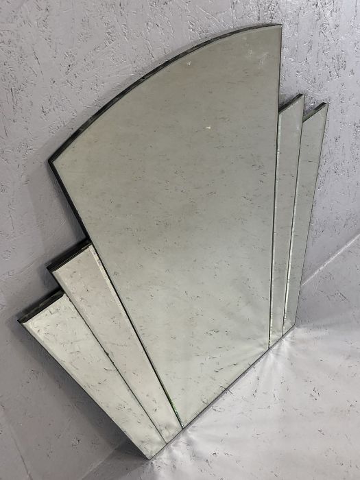 Art Deco style bevel edged mirror, approx 71cm x 71cm - Image 2 of 4