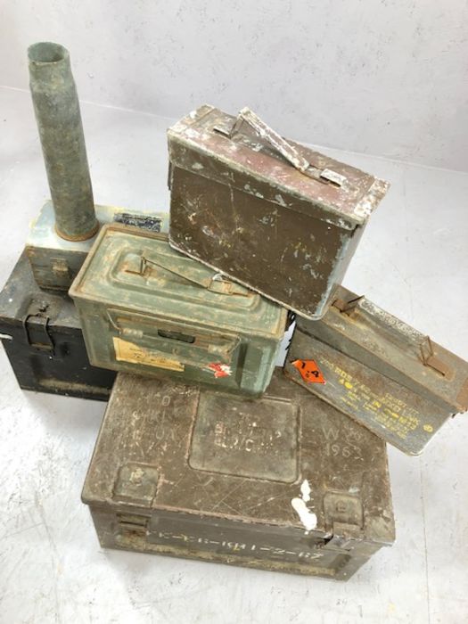 Collection of military / ammunition boxes - Image 2 of 5