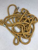 Length of vintage twisted rope