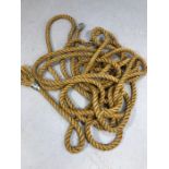 Length of vintage twisted rope