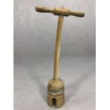 Vintage washing dolly, approx 77cm in height