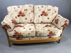 Modern Ercol two seater sofa with cushions, approx 165cm in length