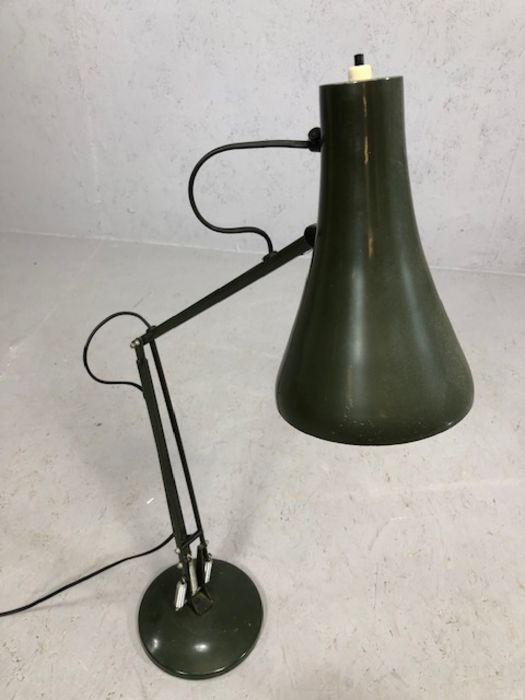 Vintage Anglepoise lamp in dark green - Image 2 of 4