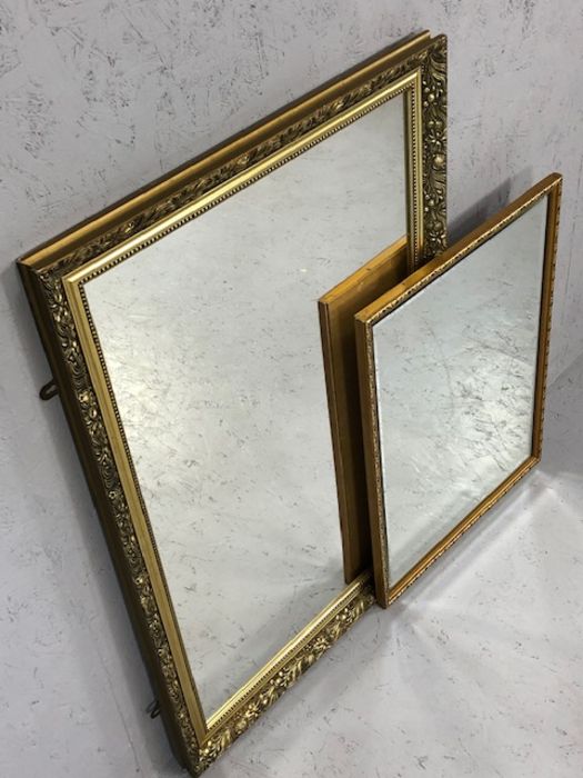 Two gilt framed mirrors, the larger approx 97cm x 66cm - Image 2 of 5