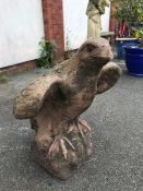 Garden statue of an eagle, approx 52cm tall