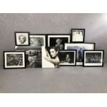 Modern Interiors: Collection of ten framed black and white pictures and canvases to include