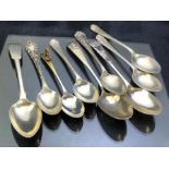 Collection of Various Hallmarked Silver spoons various ages makers and designs approx 133g
