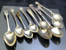 Collection of Various Hallmarked Silver spoons various ages makers and designs approx 133g