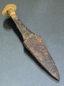 Small dagger, possibly iron-age, approx 10.5cm in length