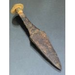 Small dagger, possibly iron-age, approx 10.5cm in length