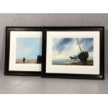 Two nautical limited edition giclee prints, both 1/50, signed in pencil, framed and glazed, the