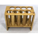 Wooden wine rack, approx 50cm x 25cm x 42cm