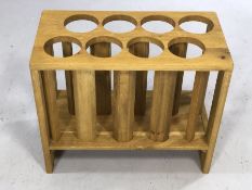 Wooden wine rack, approx 50cm x 25cm x 42cm