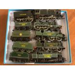 Railway HO / OO collection of five locomotives and tenders