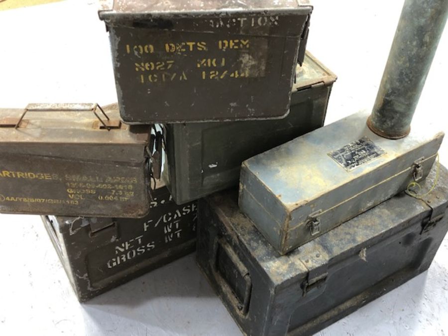 Collection of military / ammunition boxes - Image 5 of 5