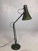 Vintage Anglepoise lamp in dark green