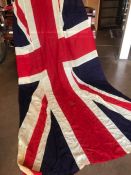 Very large vintage Union Jack (A/F), approx 370cm x 170cm