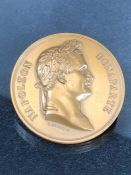 Battle of Waterloo commemorative medal by Emile Rogat