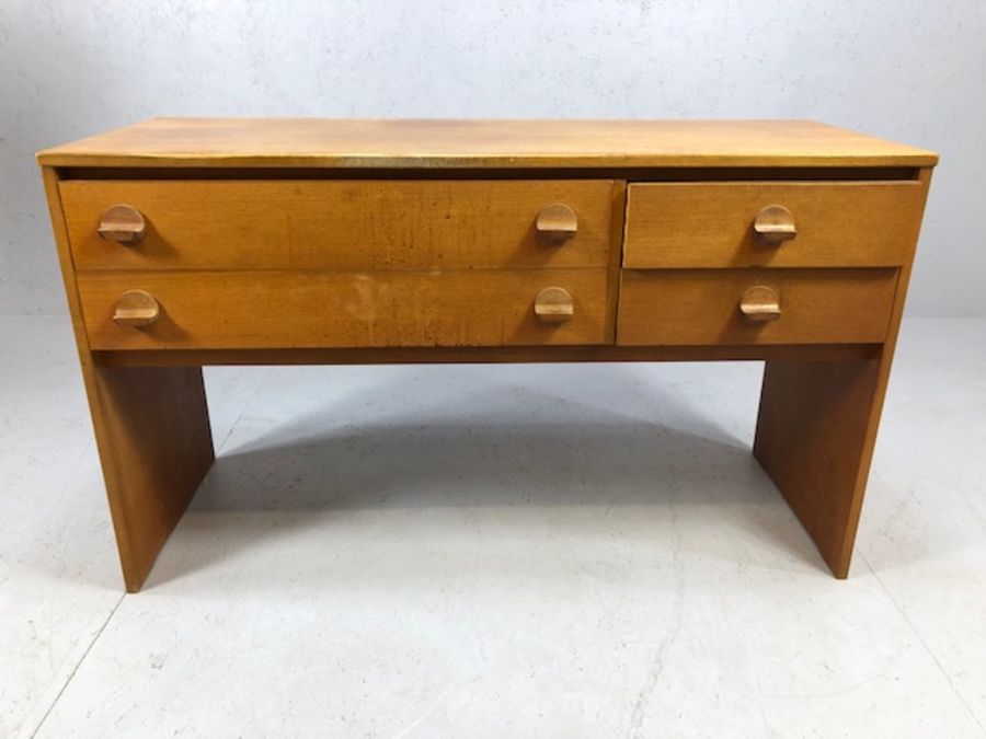 Mid century Stag side board/chest of four drawers, approx. 118cm x 43cm x 69cm tall