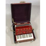 Cased BAI-LE Accordion