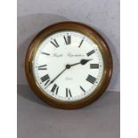 Reproduction wall clock marked for Topsham