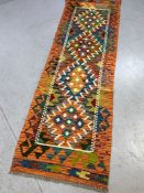 Chobi Kilim runner, approx 200cm x 60cm