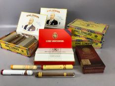 Three Boxes of Fifty King Edward Imperial Cigars two still in shrink wrap, One part box. plus