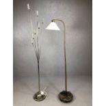 Two modern standard lamps, one A/F