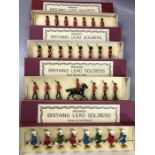 Four sets of Repainted Britains Lead Soldiers to include Arabs of the Desert, The Royal Sussex