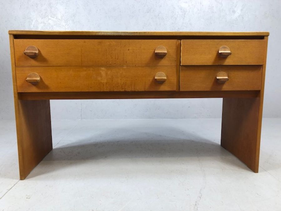 Mid century Stag side board/chest of four drawers, approx. 118cm x 43cm x 69cm tall - Image 3 of 7