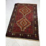 New Baluchi rug, approx 133cm x 87cm