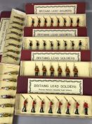 Vintage Toys W Britains: six boxes of Britains Lead soldiers