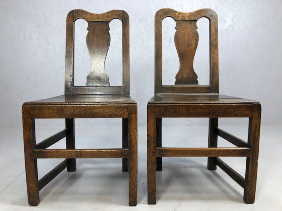 Pair of wooden rustic chairs - Image 3 of 4